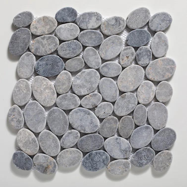 Cruz Bay Studio Natural Stone Pebbles Mosaic Wall & Floor Tile