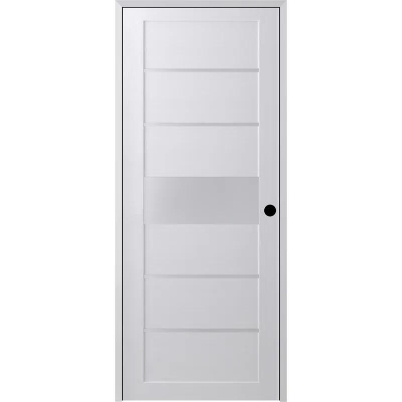 Belldinni Siah DIY-Friendly Solid Manufactured Wood and Glass Paneled Prefinished Standard Door