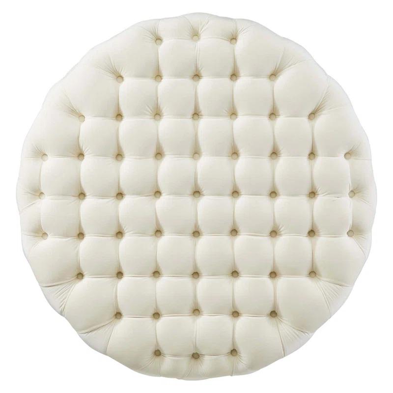Modway Modway Amour Tufted Button Large Round Performance Velvet Ottoman