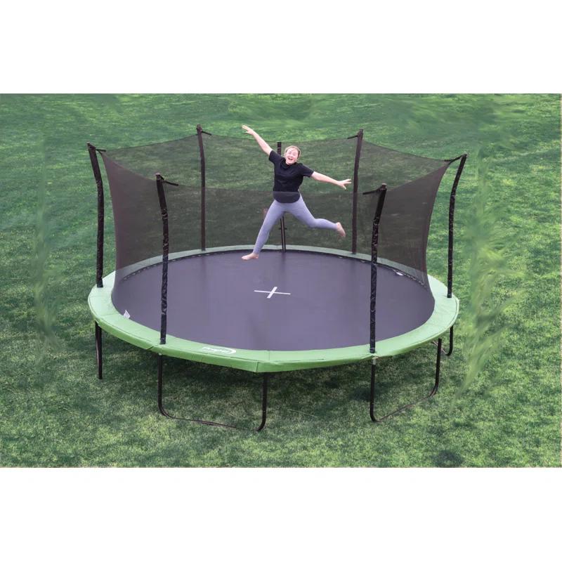 Propel Trampolines Propel 16' Heavy Duty Pro Trampoline with Basketball Hoop