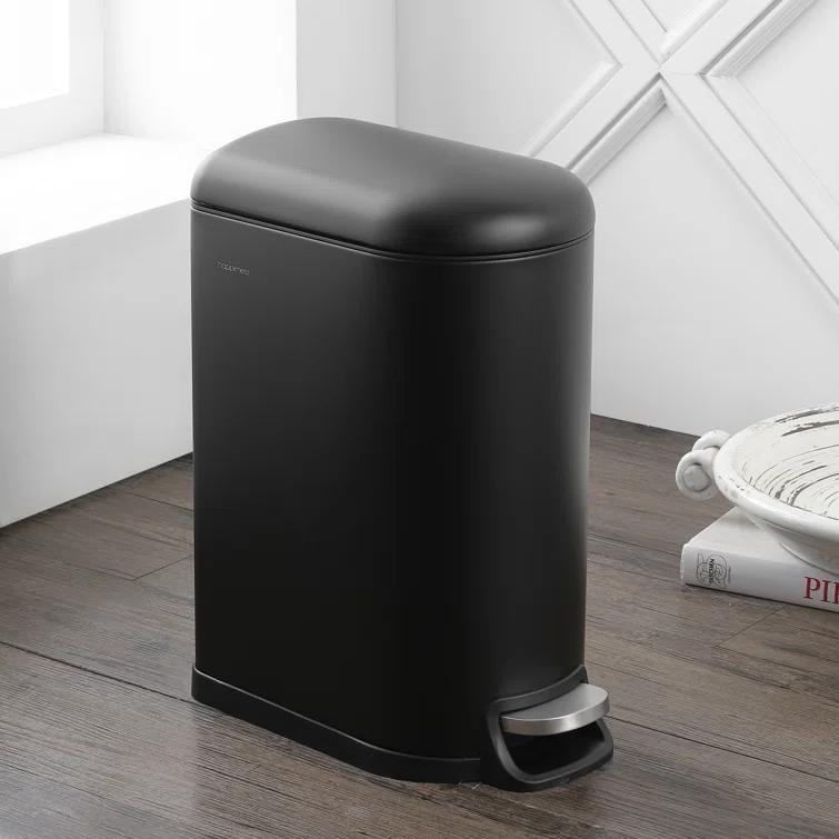 happimess Roland Steel Step On Trash Can