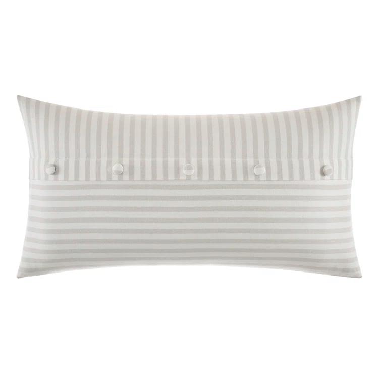 Nautica Nautica Saybrook Beige Button Throw Pillow