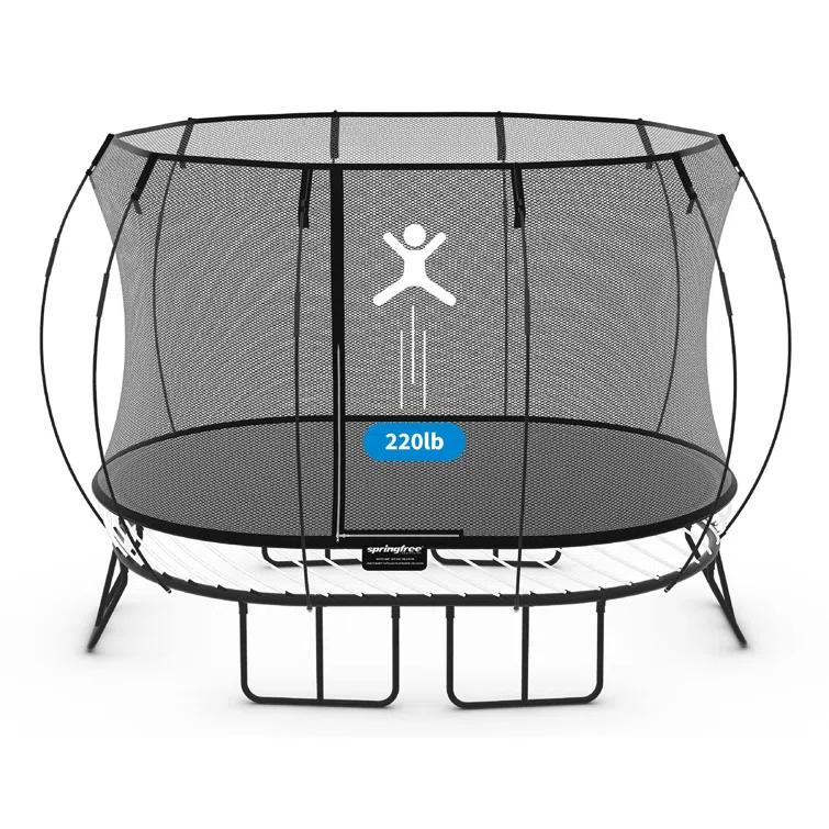 SpringfreeTrampoline Springfree Trampoline Kids Outdoor Large Oval 8 x 13' Trampoline with Enclosure