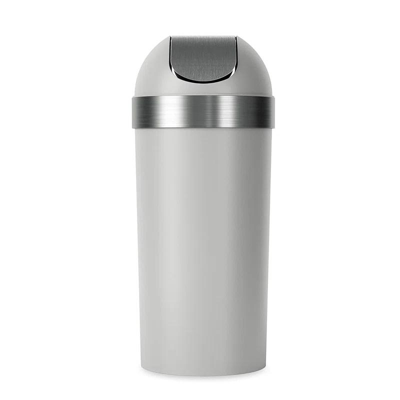 Umbra Venti Plastic Swing Top Trash Can - 16 Gallons