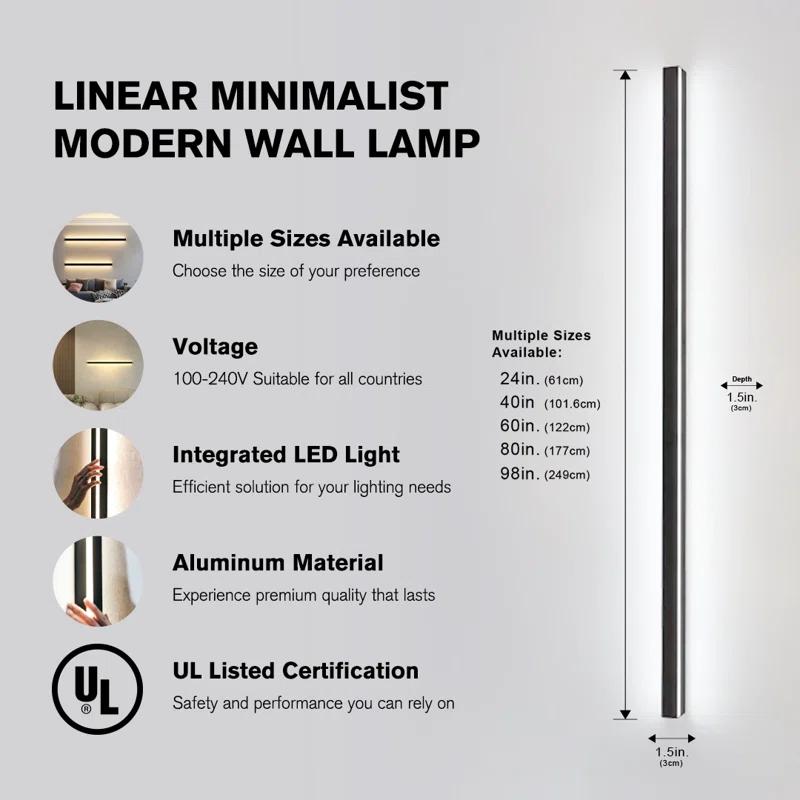 Orren Ellis Aluminum LED Armed Sconce