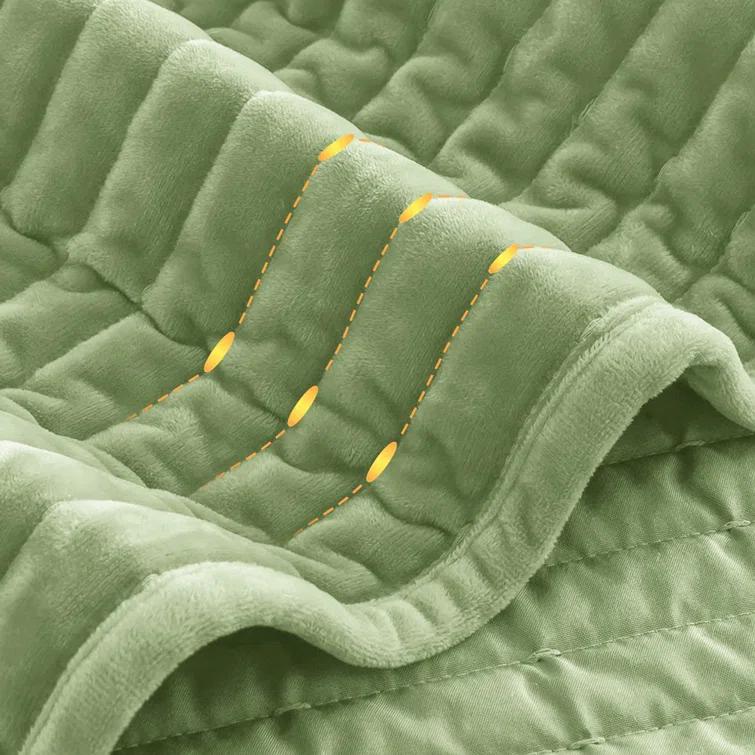 Wonderful Textile Wonderful Velvet 3-piece reversible quilt set