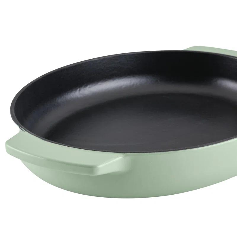 KitchenAid® KitchenAid Cast Iron Oval Au Gratin Roasting Pan Suitable - 2.5 Quart