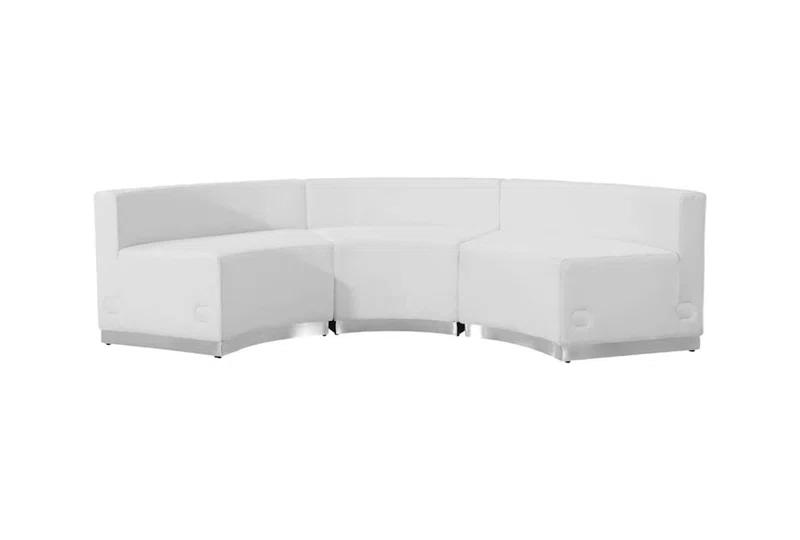 Flash Furniture HERCULES Alon Series LeatherSoft Reception Configuration, 3 Pieces