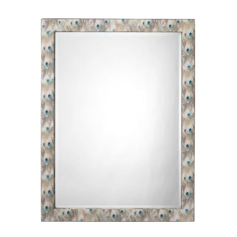 Jamie Young Company Plume Engineered Wood Flat Wall Mirror