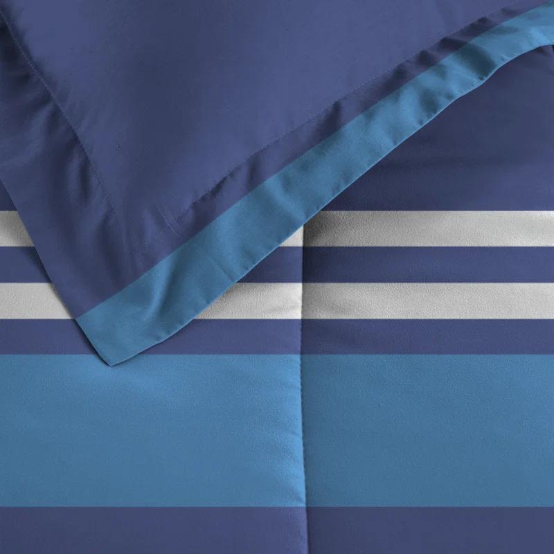 Dream Factory Dream Factory Rugby Stripe 5 Piece Comforter Set