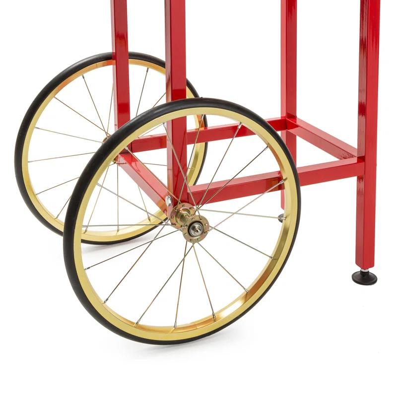 Olde Midway Vintage Popcorn Machine and Cart