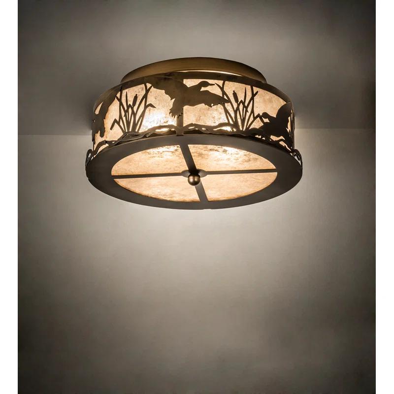 Meyda Lighting Mica Semi Flush Mount