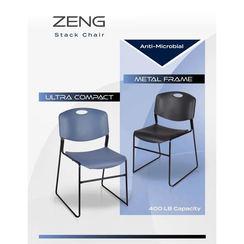 Regency Zeng Ultra Compact Metal Frame Armless Stackable Chair (Set of 50)