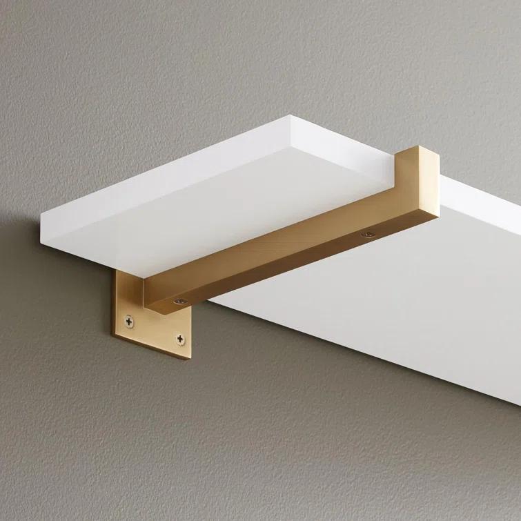Bodwell Brass Shelf Bracket