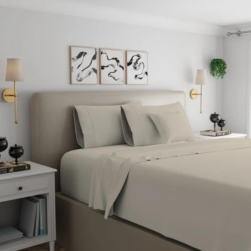 Color Sense 1200TC Premium Cotton-Blend Wrinkle-Resistant Sheet Set