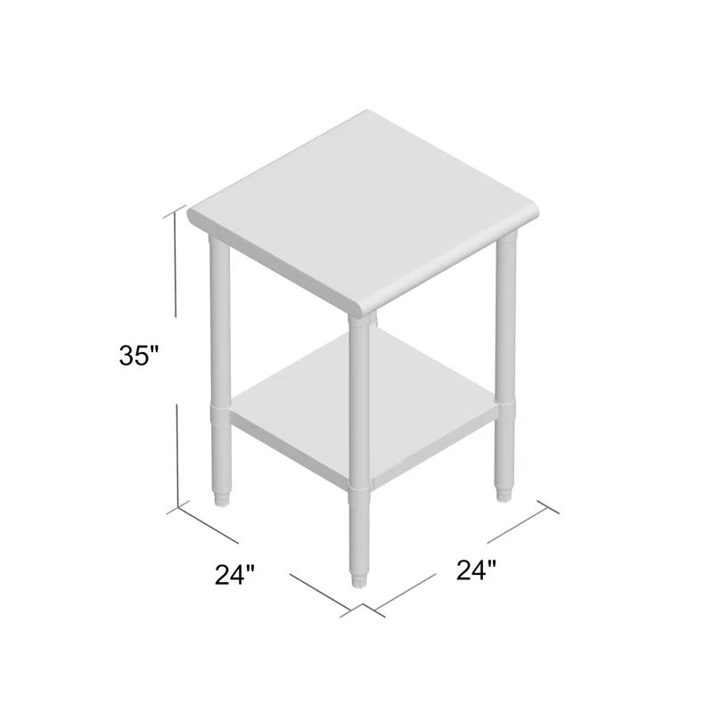 Prep & Savour Hany Metal Prep Table