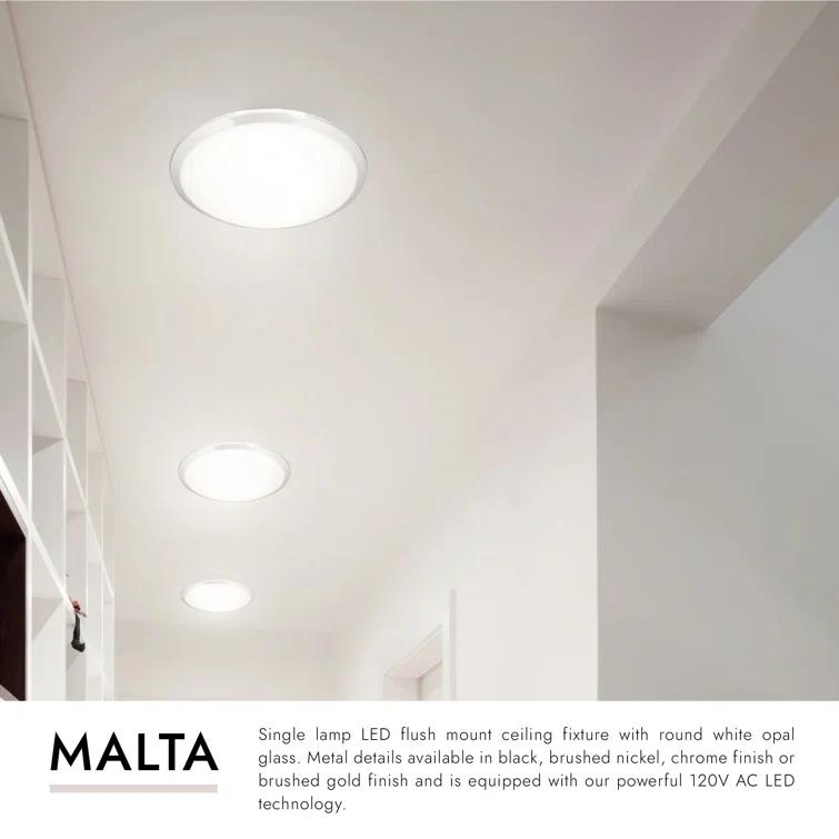 Kuzco Lighting Malta Glass LED Flush Mount