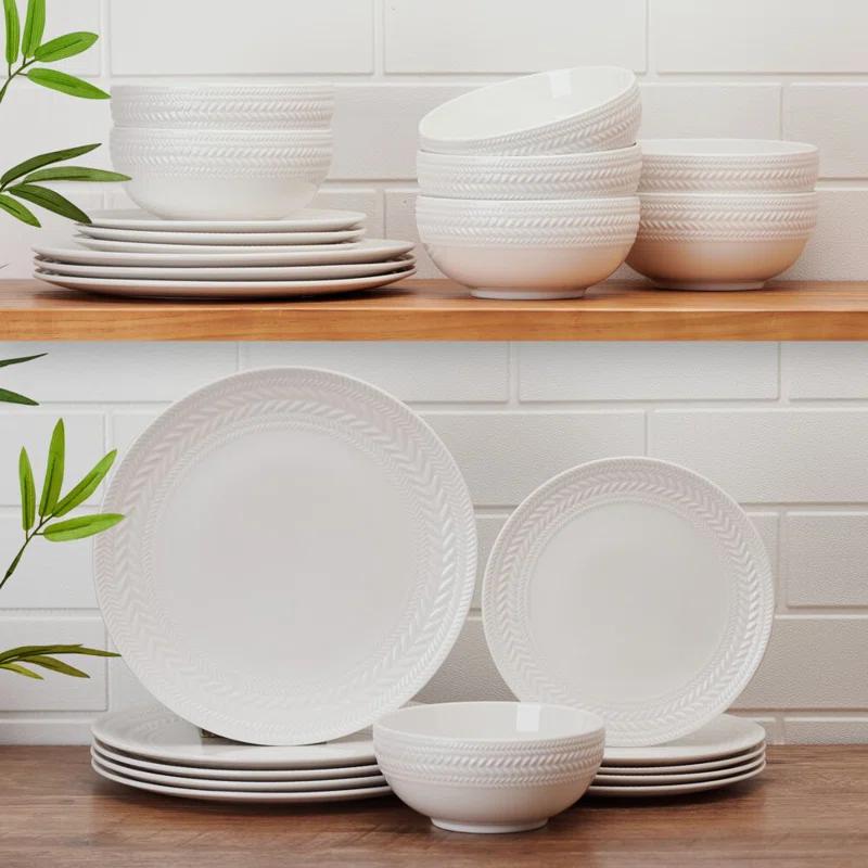 Pfaltzgraff Pfaltzgraff Josephine 24-Piece Porcelain Dinnerware Set, Service for 8