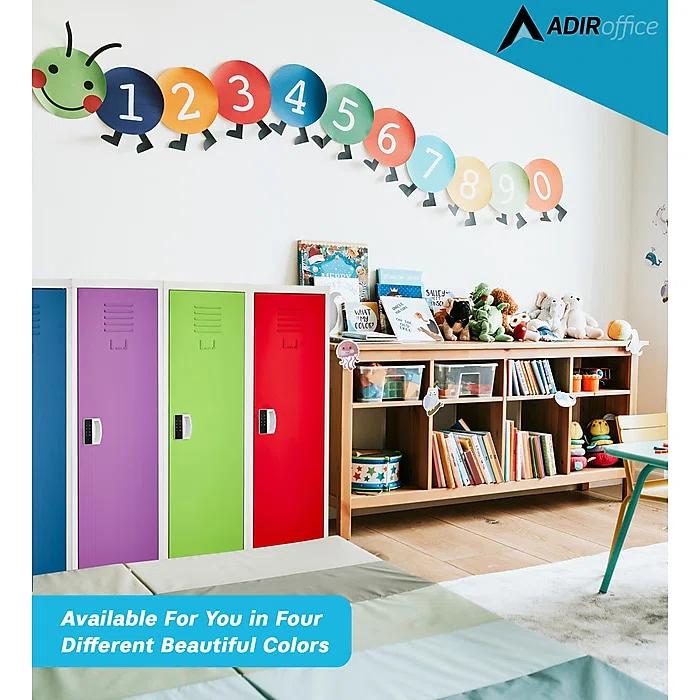 AdirOffice AdirOffice 48" H x 15" W Steel Single Tier Storage Locker with Digital Lock
