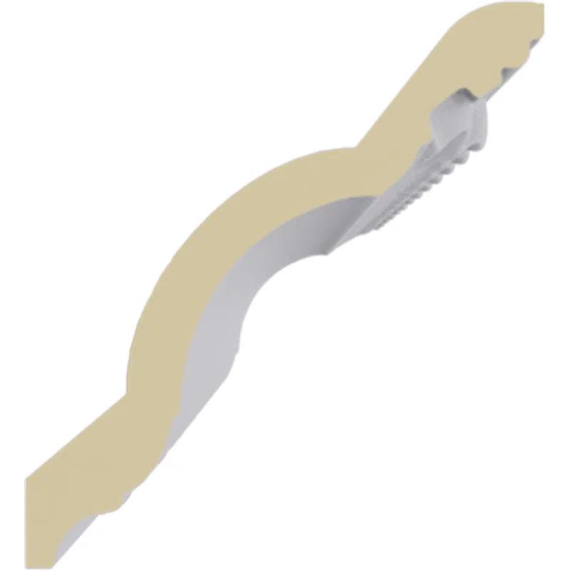 Ekena Millwork 3"H x 2 3/4"P x 4 1/8"F x 94 1/2"L, (1 3/8" Repeat), Egg and Dart Crown Moulding