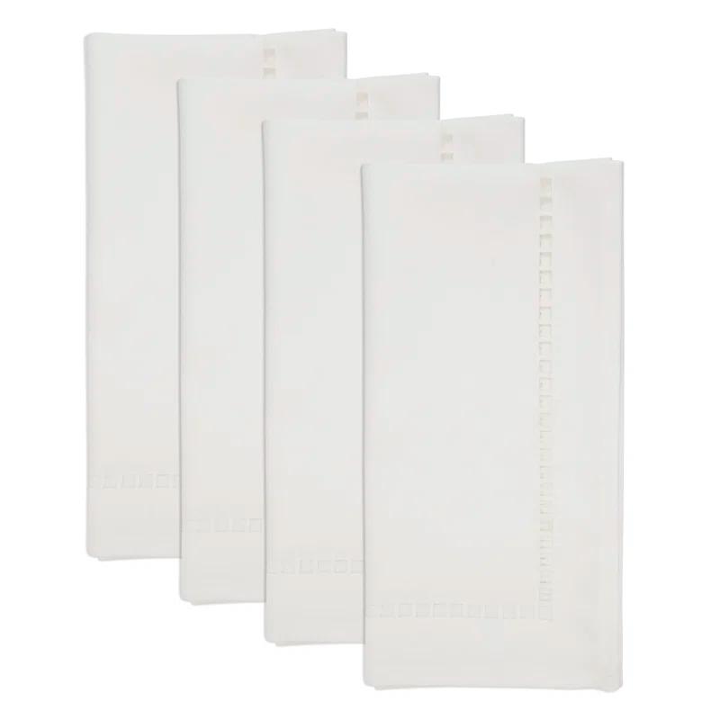 Saro Laser-Cut Hemstitch Napkin (Set of 4)