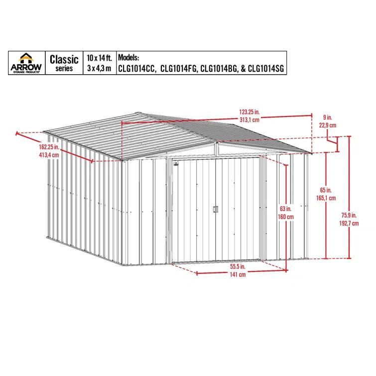 Arrow Arrow Metal Storage Shed