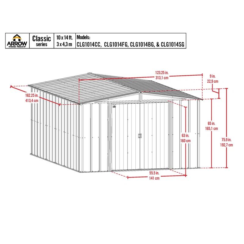 Arrow Arrow Metal Storage Shed