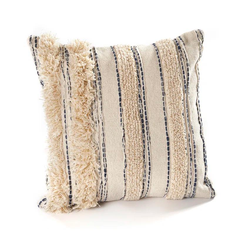 Evette Rios Ellisan Striped Cotton Throw Pillow
