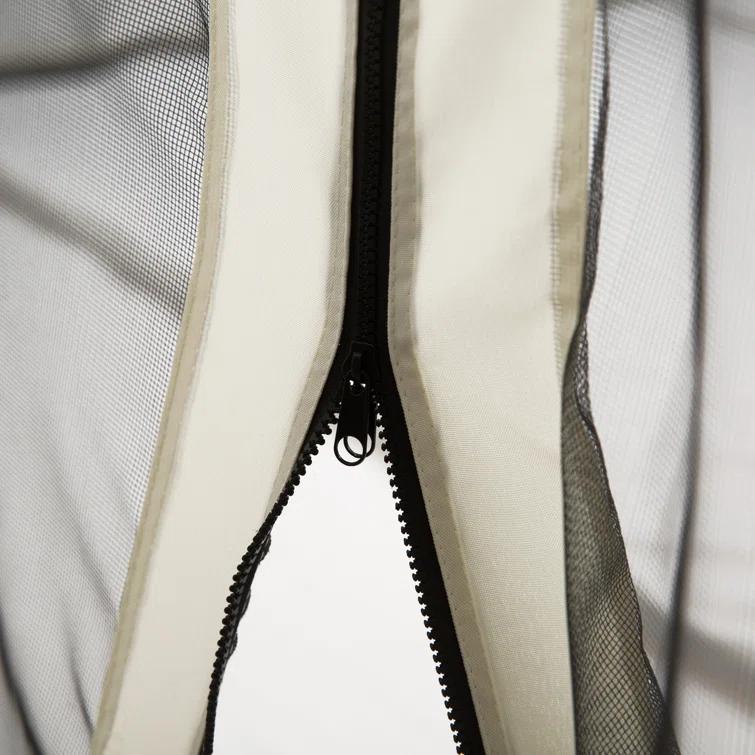 Outsunny Outsunny Universal Replacement Mesh Sidewall Netting for Patio Gazebos and Canopy Tents with Zippers, Sidewall Only, Cream