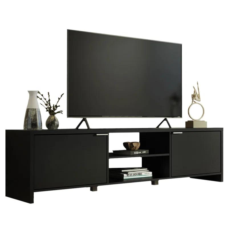 Ebern Designs TV Stand Large Media Console with Cable Management for 65, 75 Inch Media Storage Gaming Living Room Entertainment Center Modern Wooden Television Cabinet & Reviews | Wayfair