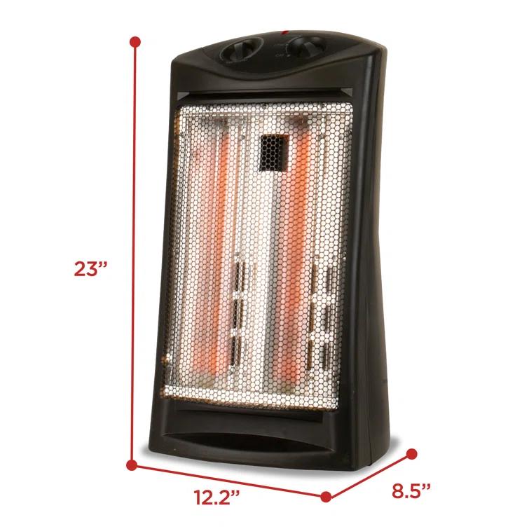 BLACK+DECKER Quartz 1500 Watt Electric Infrared Tower Heater with Manual Control