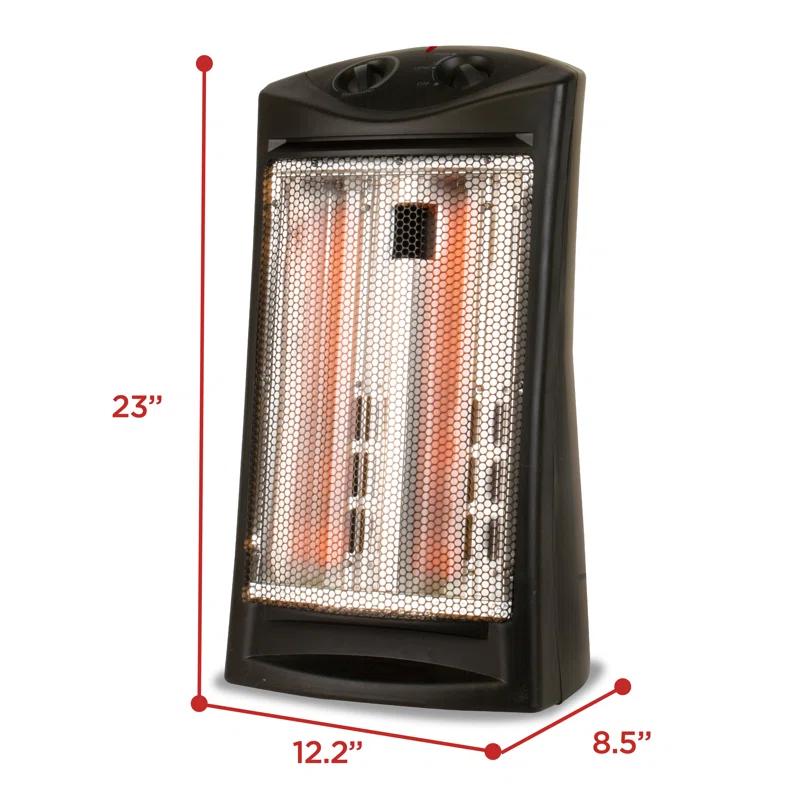 BLACK+DECKER Quartz 1500 Watt Electric Infrared Tower Heater with Manual Control