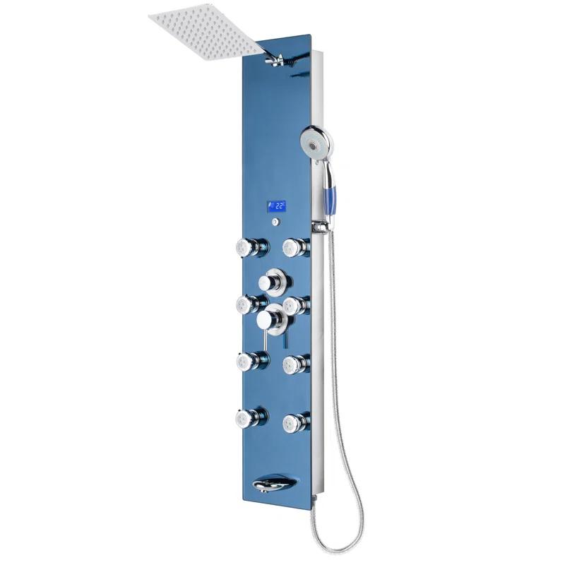Blue Ocean SPS392H Blue Ocean 52 inch Aluminum Shower Panel With Shower Head