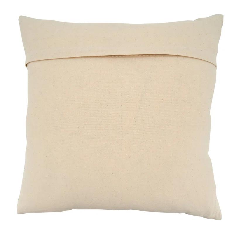 Saro Adah Collection Geometric Cotton Throw Pillow