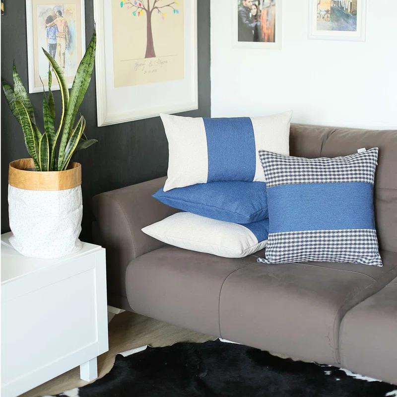 Boho-Chic Striped Throw Pillow