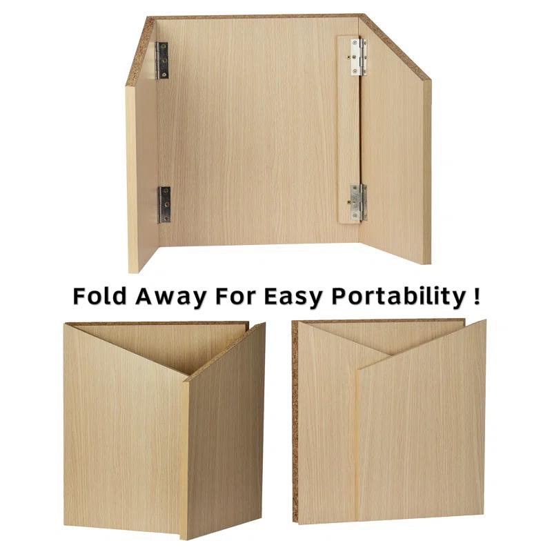 Adiroffice Foldable Tabletop Podium Presentation Lectern