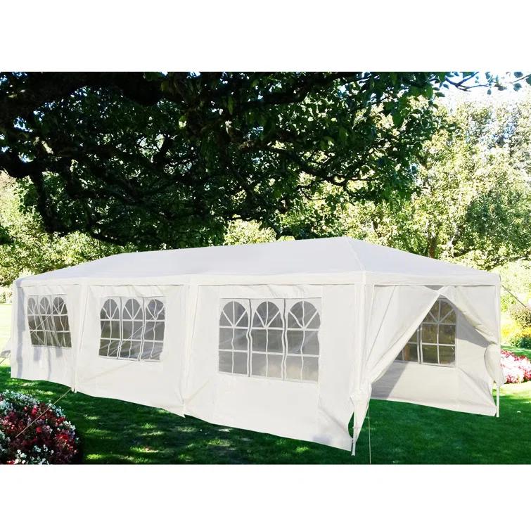 Costway 30 Ft. W x 10 Ft. D Steel Party Tent Canopy