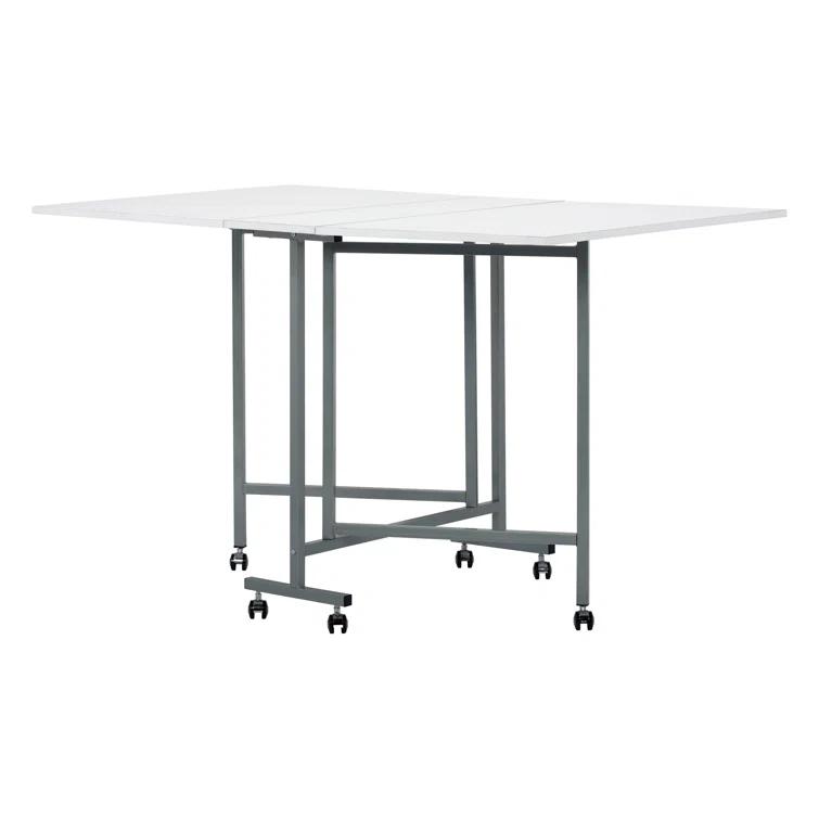 Sew Ready 58.75'' x 36.5'' Foldable Craft Table with Wheels