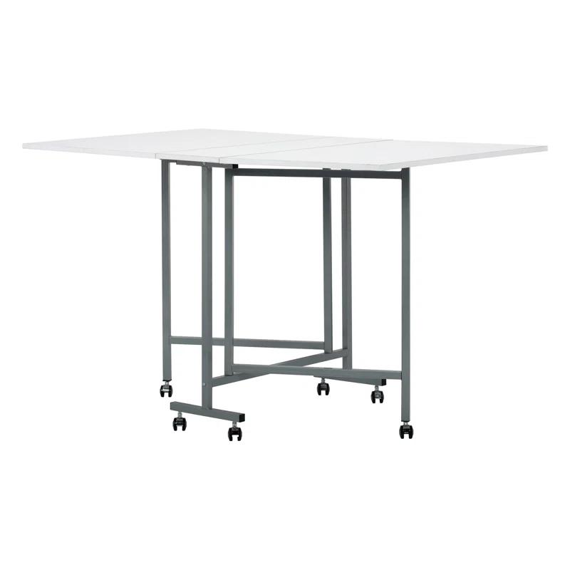 Sew Ready 58.75'' x 36.5'' Foldable Craft Table with Wheels