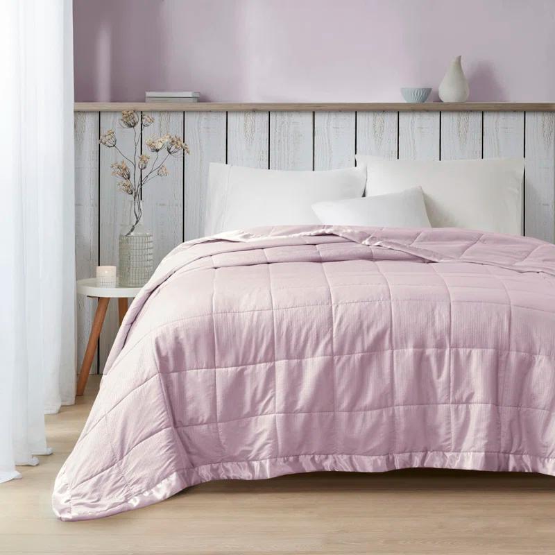 Madison Park Cambria Oversized Down Alternative Blanket with Satin Trim