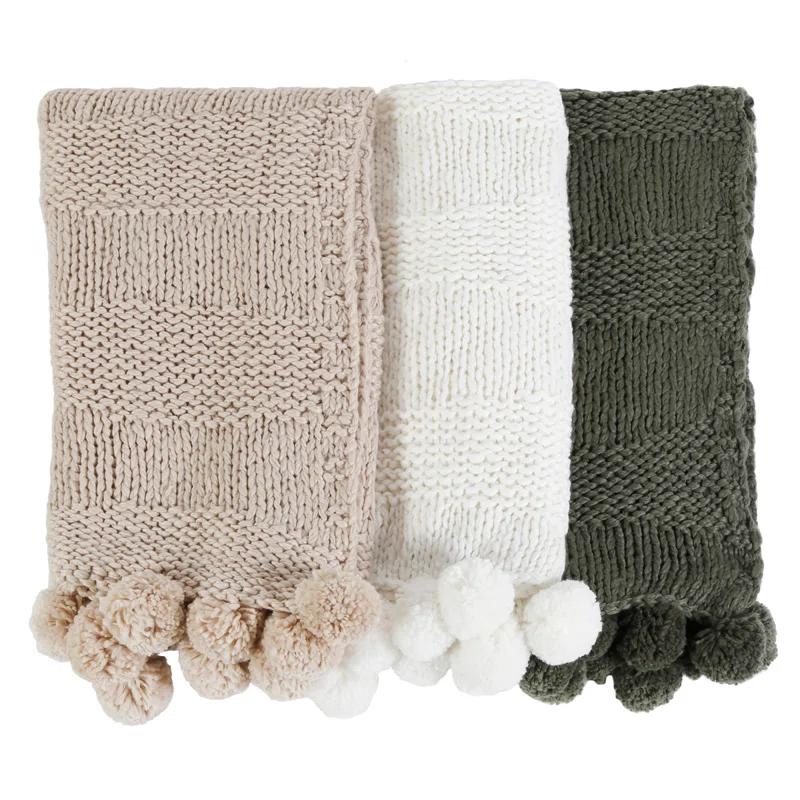 Oulu Throw by Pom Pom At Home - Forest
