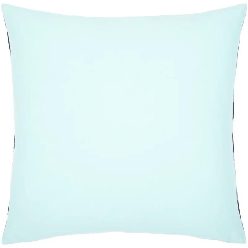 Embroidered Cotton Throw Pillow