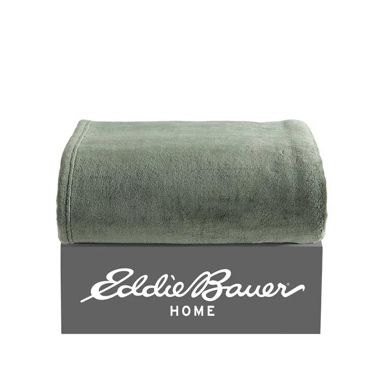Eddie Bauer Alpine Eddie Bauer Ultra Lux Plush Solid Throw Blankets