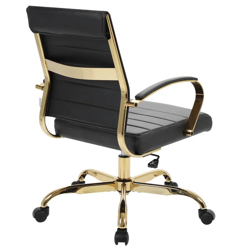 Everly Quinn Naudain Leather Office Conference Chair Modern Executive Meeting Room Chairs