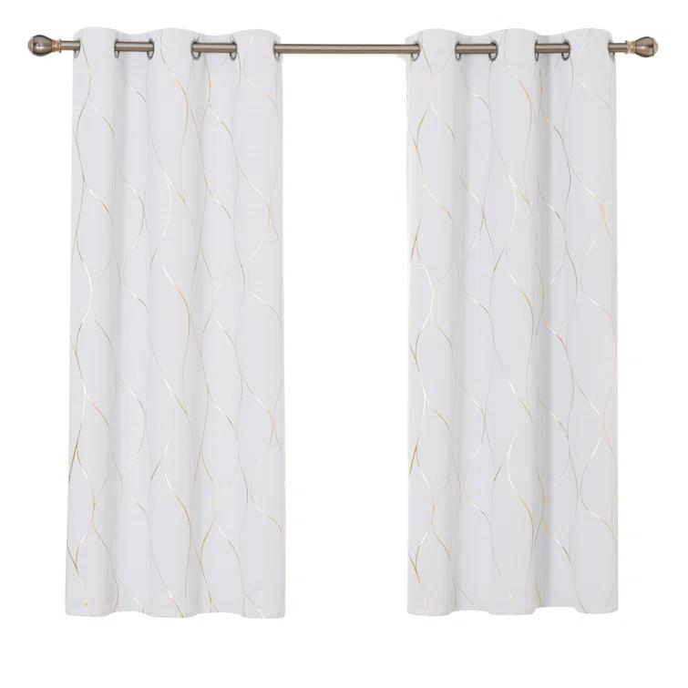 Everly Quinn Boulus Polyester Room Darkening Curtain Pair