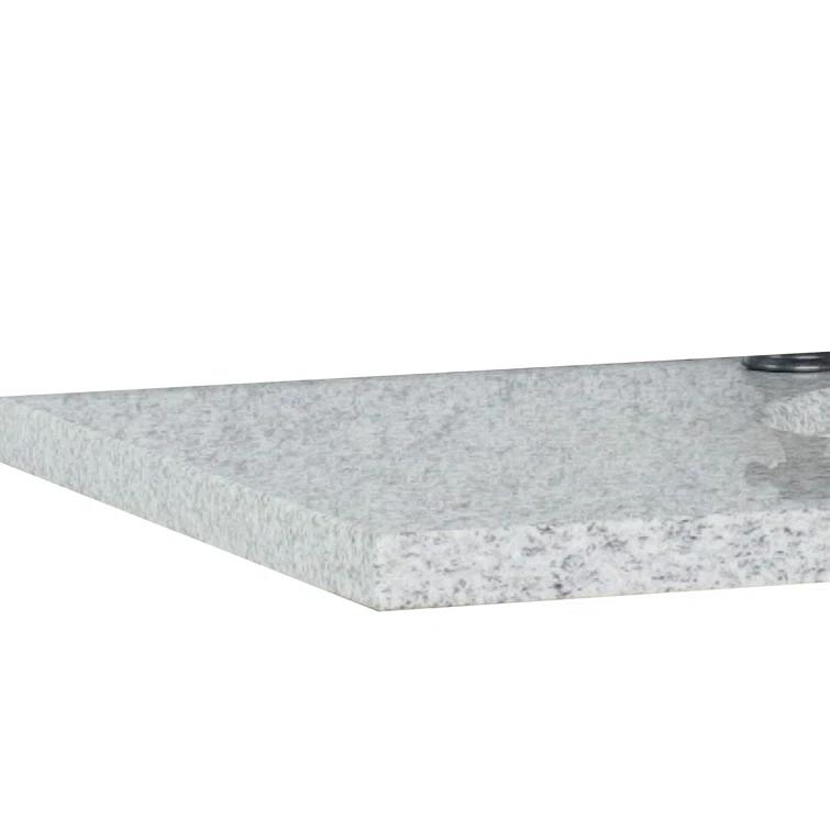 Bellaterra Home Ovate 49'' Granite Double Bathroom Vanity Top with Sink