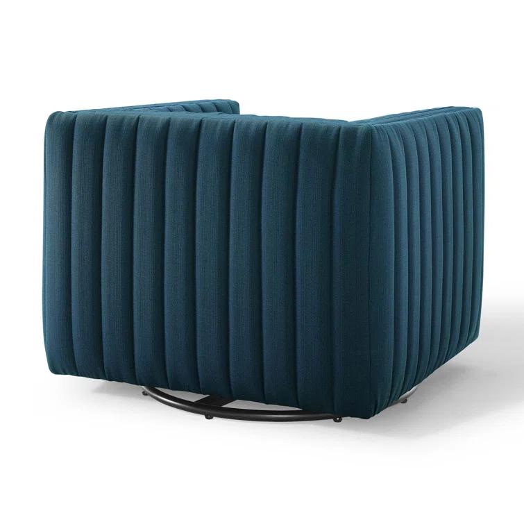 Modway Conjure Channel Tufted Performance Velvet Swivel Armchair