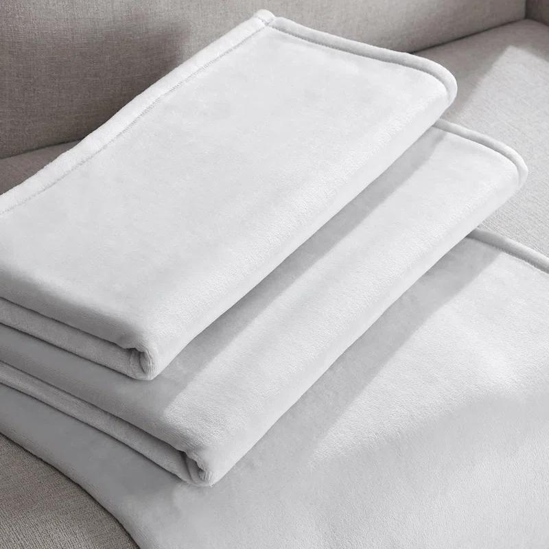 Calvin Klein Core Plush Solid Reversible Blanket