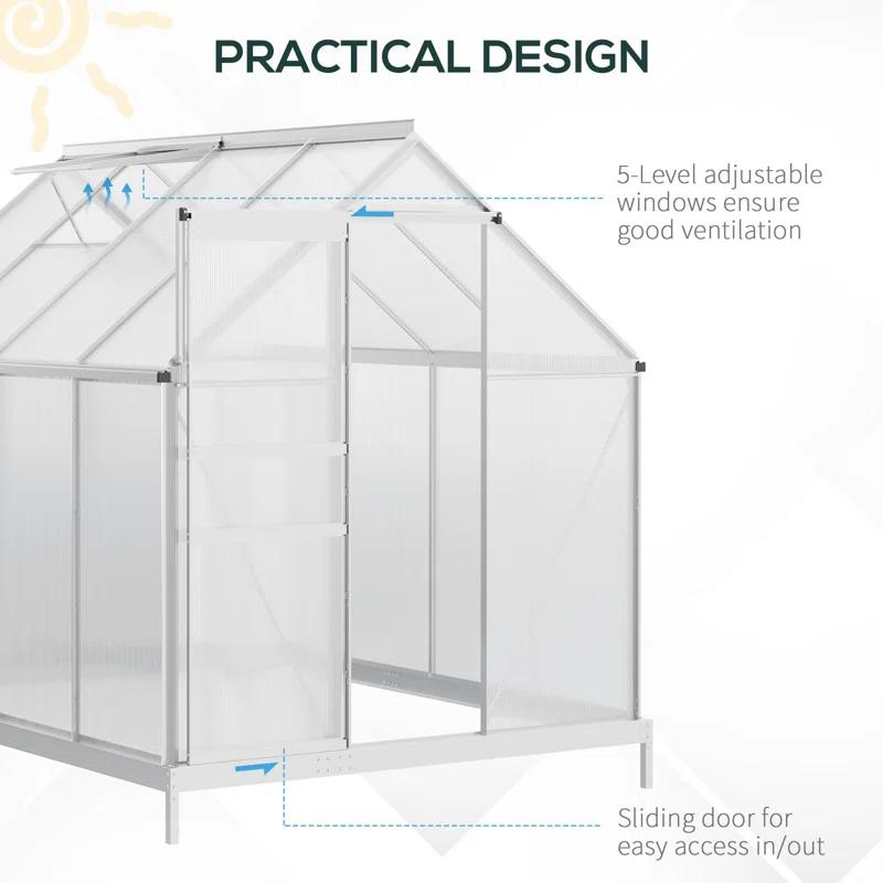 99" W x 74" D Greenhouse