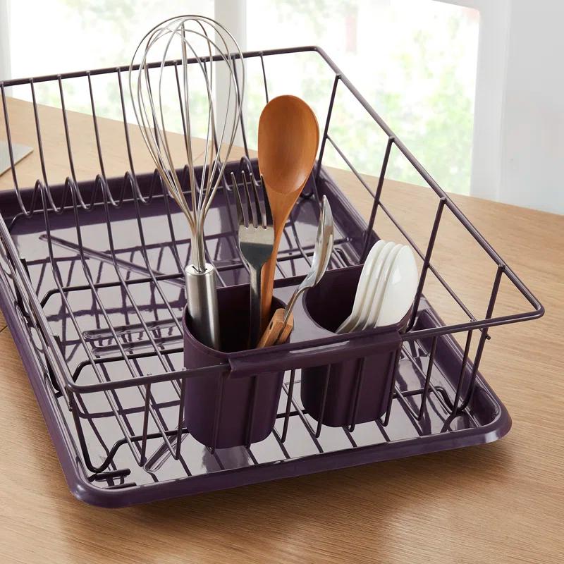 Sweet Home Collection 3-Piece Countertop Dish Rack